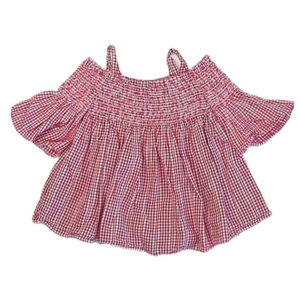 Pippa & Julie Girls Red | White Blouse size: 3T
